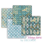 Papiery do scrapbookingu 4 Cyfrowe wzory papieru do scrapbookingu "VINTAGE FABRIC 1"  