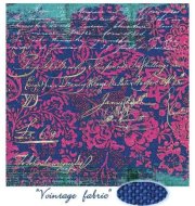 Papiery do scrapbookingu S262 z serii "Vintage fabric"