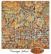 Papiery do scrapbookingu S267 z serii "Vintage fabric"