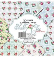 Papiery do scrapbookingu 8"x8" SCRAPBOOKING "Shabby Chic małe róże" 18 arkuszy